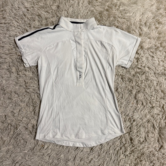 Alessandro Albanese Tops - Women’s Small White Alessandro Albanese Short Sleeve Horseback Riding Show Shirt